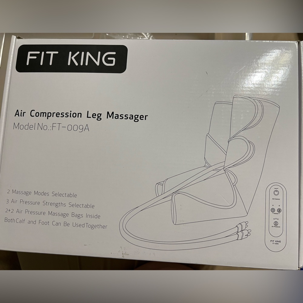 Air Compression Leg Massager - White